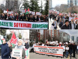 "Küresel Eylem Günü"nde işgalci ABD Büyükelçiliği önüne doğru yürüyüş yapıldı