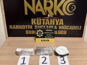 Kütahya'da 1 kilo 600 gram kokain ele geçirildi