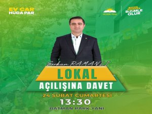 HÜDA PAR`dan lokal açılışına davet!