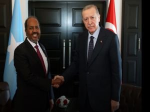 Cumhurbaşkanı Erdoğan Somali Cumhurbaşkanı Şeyh Mahmud ile görüştü