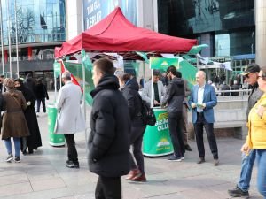 HÜDA PAR Ankara İl Başkanlığı seçim ve tanıtım standı açtı