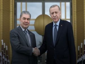 Cumhurbaşkanı Erdoğan, Türkmenistan Milli Lideri'yle görüştü