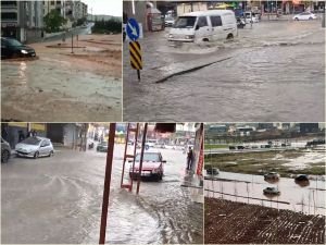 Gaziantep'te sağanak ve dolu etkili oluyor