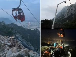 Antalya'da teleferik kazası: 1 ölü, 7 yaralı