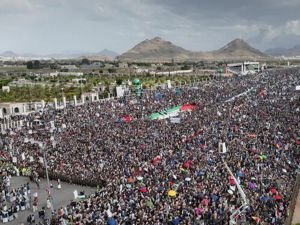 Yemen halkından Gazze'ye büyük destek