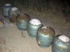 Yola tuzaklanmış 6 patlayıcı bulundu
