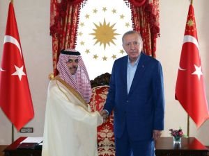 Cumhurbaşkanı Erdoğan, Suudi Arabistan Dışişleri Bakanı El-Saud'u kabul etti