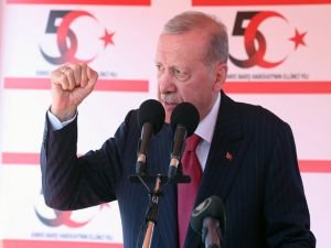 Erdoğan: Türkiye ve KKTC olarak sırt sırtayız