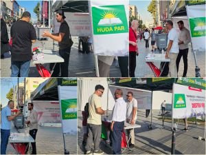 Ümraniye’de HÜDA PAR’ın “Soykırım suçu failleri hakkında kanun teklifine” vatandaşlardan yoğun ilgi