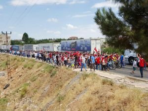 Ömerli'de halk PKK'ya tepki gösterdi