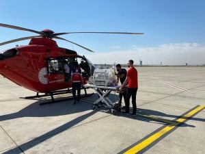 18 günlük bebek, ambulans helikopterle Batman'dan Konya'ya nakledildi