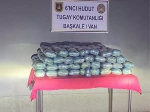 Van'da 100 kilogram esrar ele geçirildi