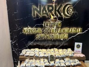 Erzurum'da 6 kilo 975 gram uyuşturucu ele geçirildi