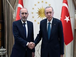 Cumhurbaşkanı Erdoğan, Eymen es-Safedi'yi kabul etti