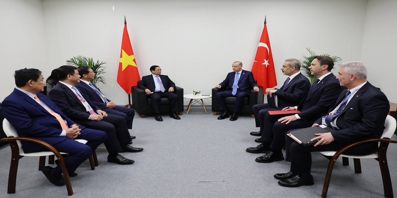 Cumhurbaşkanı Erdoğan, Vietnam Başbakanı Pham ile görüştü