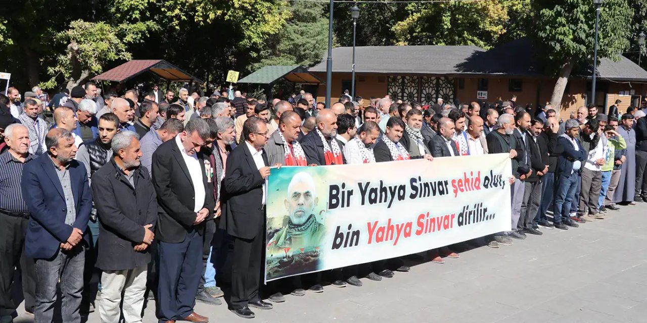 Şehid Yahya Sinvar Gaziantep'te düzenlenen basın açıklamasıyla yad edildi