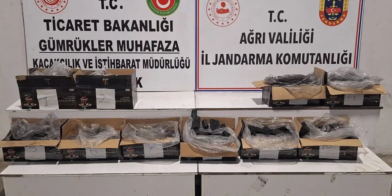 Ağrı'da 142 kilogram uyuşturucu ele geçirildi