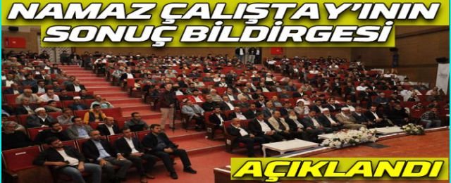 Namaz Çalıştayı'nın sonuç bildirgesi açıklandı