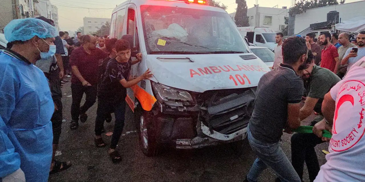 Gazze'de yaralıları taşıyan ambulans İHA ile hedef alındı