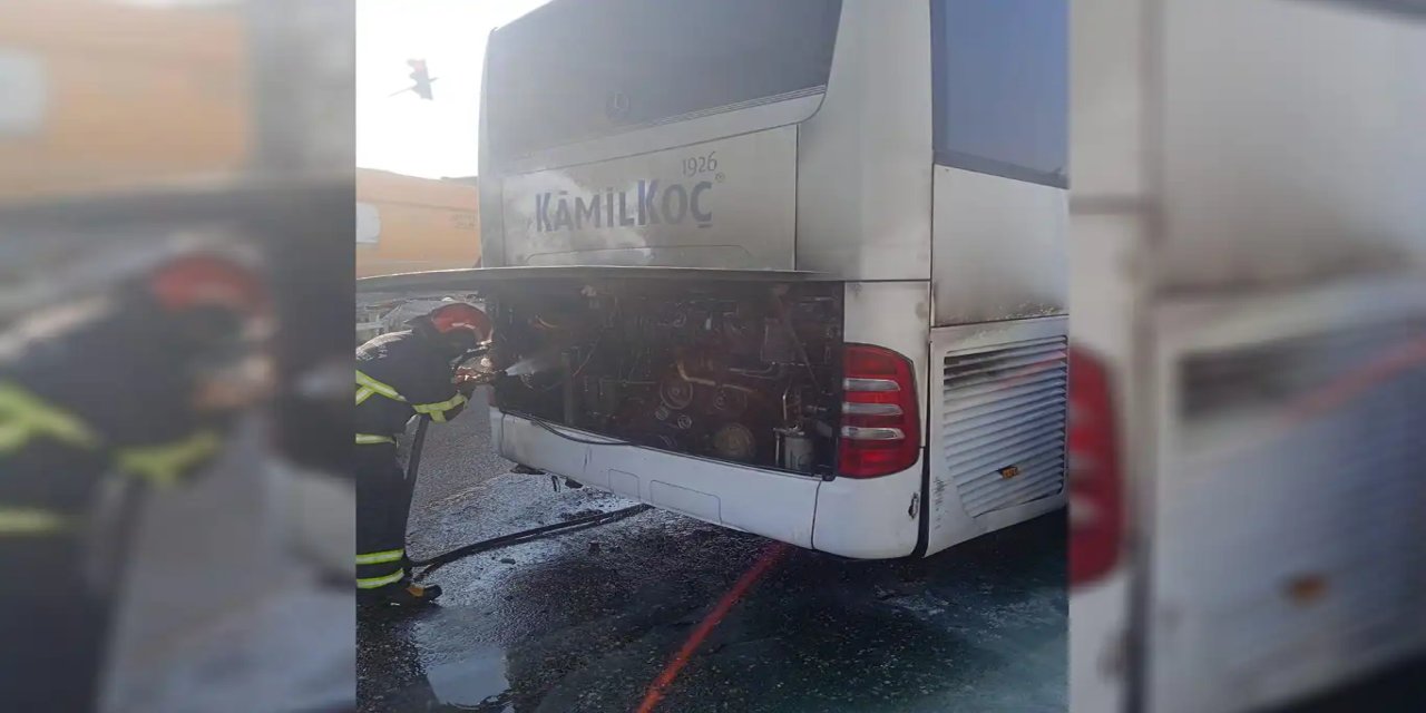 Şanlıurfa’da otobüs yangını korkuttu