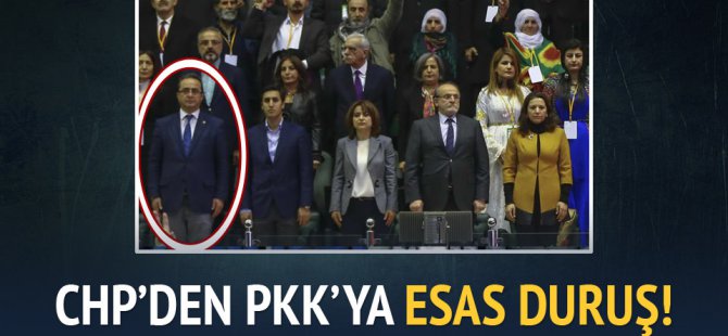 HDP kongresinde CHP'den PKK marşına esas duruş