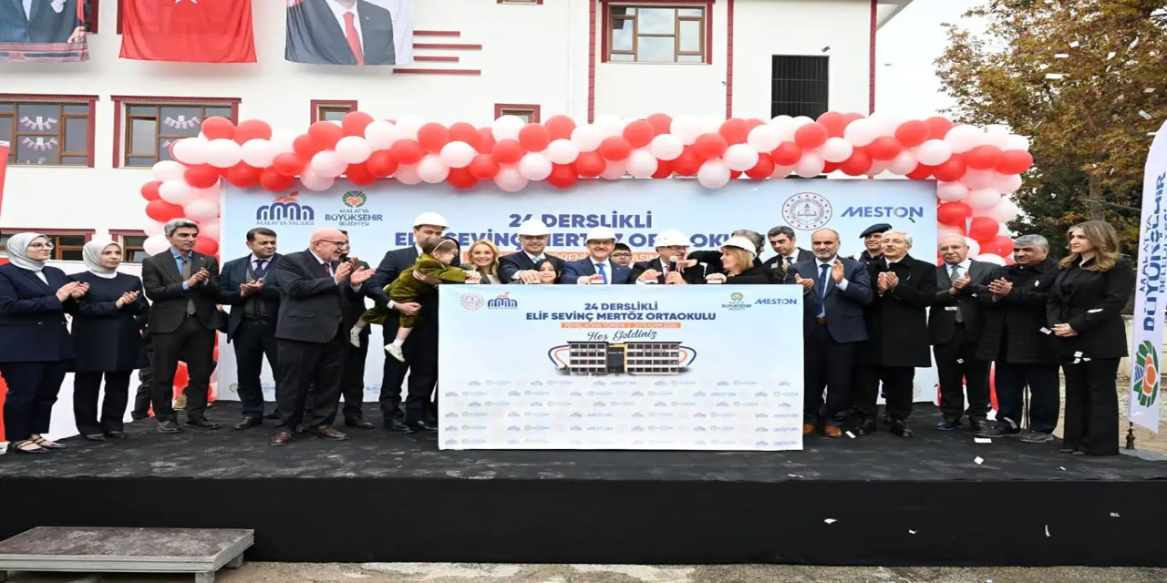 Malatya'da 24 derslikli okulun temeli dualarla atıldı