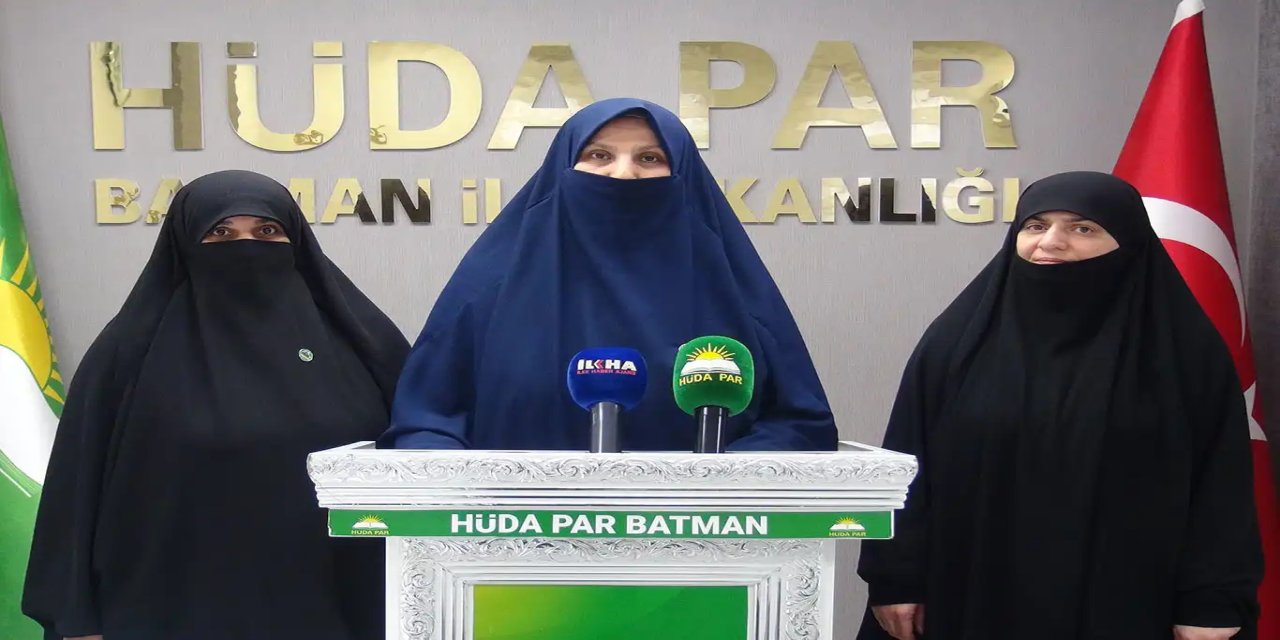 HÜDA PAR Batman Kadın Kollarından Sönük'e tepki: Kürtler kutsal aile yapısıyla var olacaktır