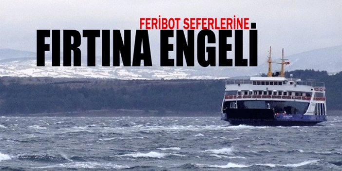 Güney Marmara'da feribot seferleri iptal edildi