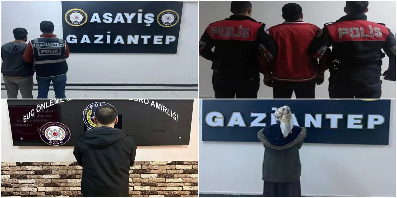 Gaziantep'te araması bulunan 863 kişi yakalandı