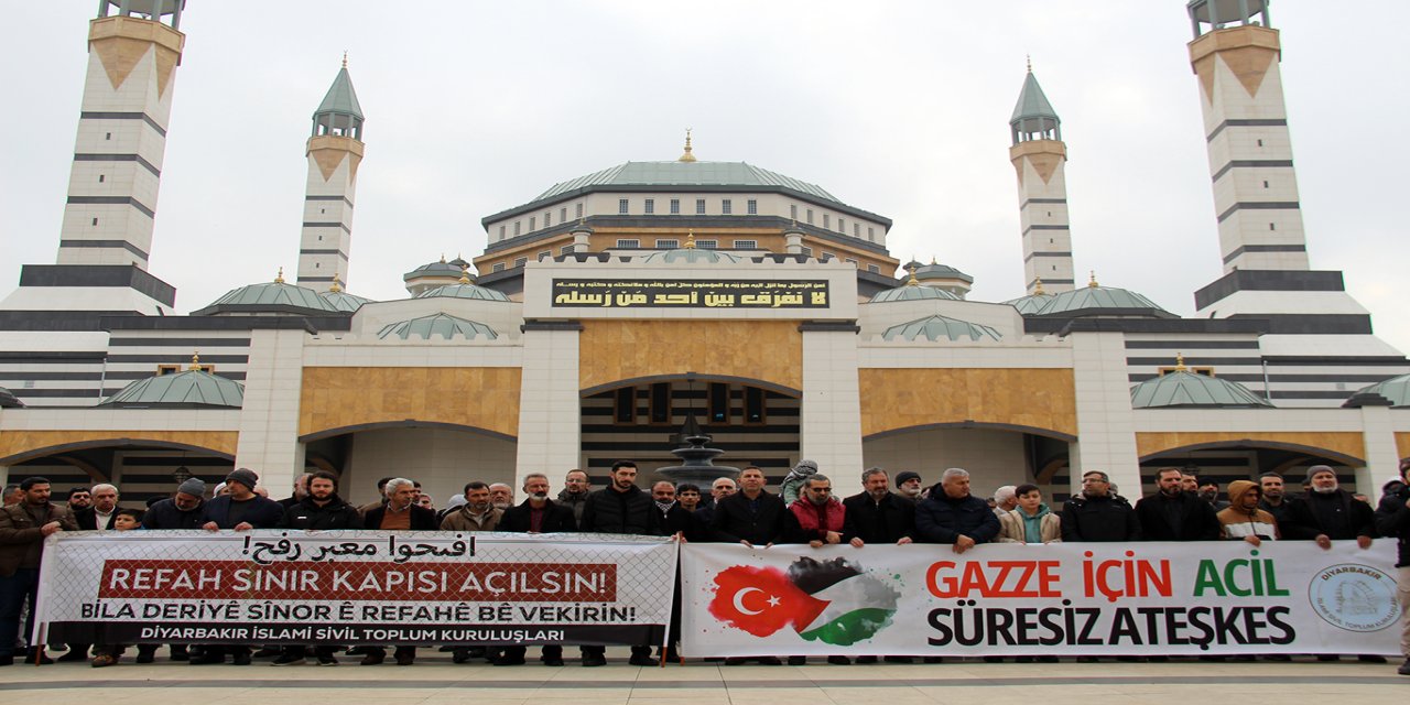 Diyarbakır İslami STK'lar: Gazze'deki katliama karşı kardeşlerimizin yanındayız