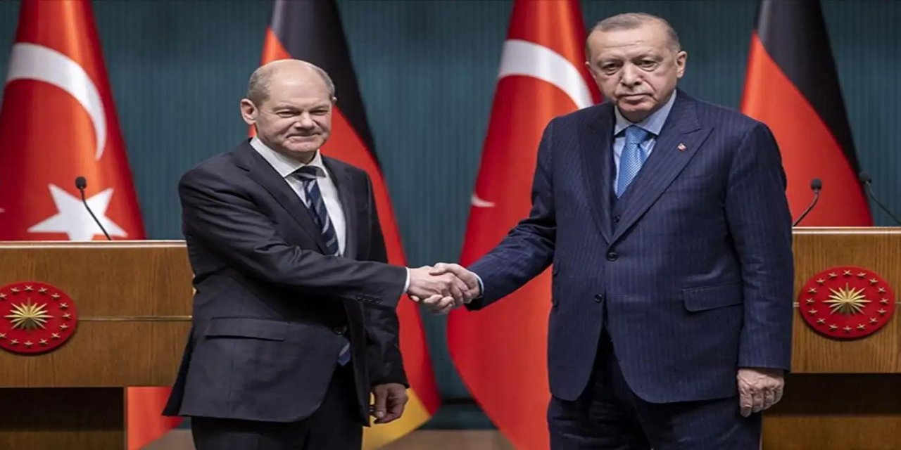 Cumhurbaşkanı Erdoğan, Almanya Başbakanı Scholz ile görüştü