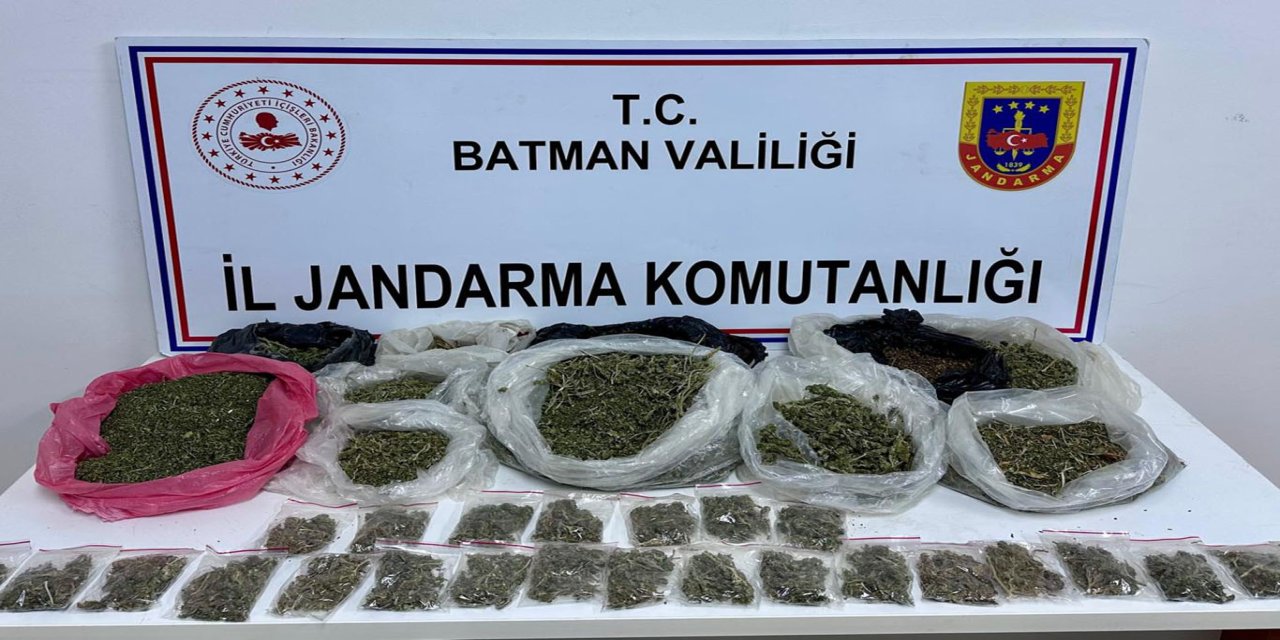 Batman'da uyuşturucu operasyonunda 6 kilogram esrar ele geçirildi