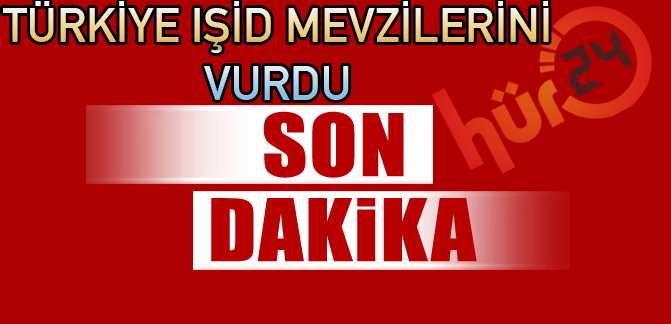 Türkiye Işid mevzilerini vurdu