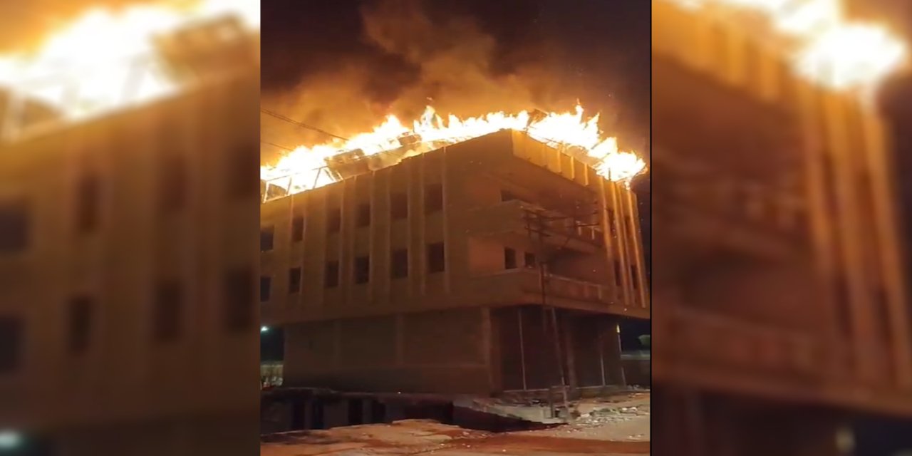 Şanlıurfa’da metruk binada çıkan yangın söndürüldü