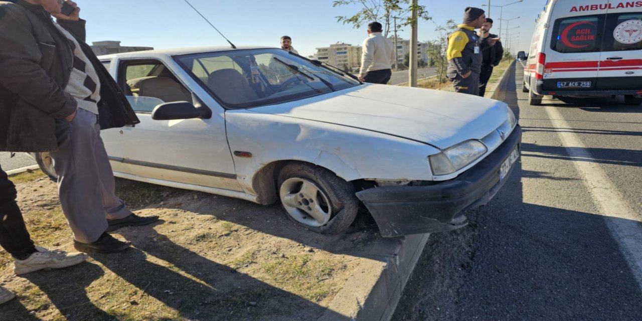 Mardin’de tır, otomobile çarptı: 1 yaralı