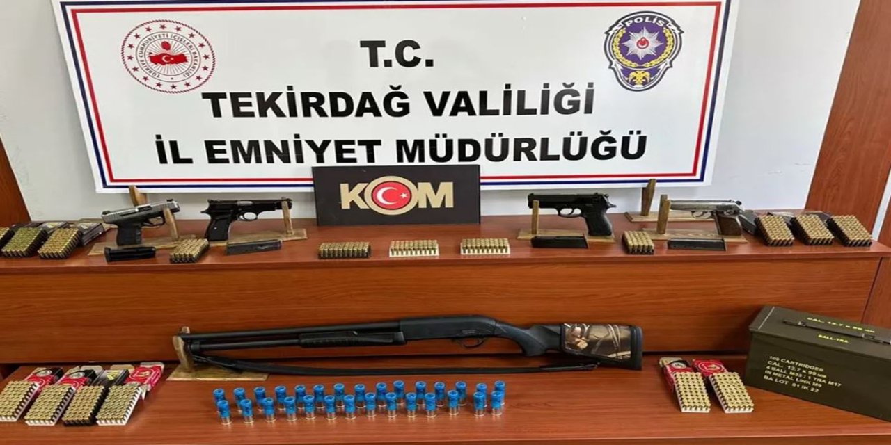 Tekirdağ'da silah kaçakçılığı operasyonunda 7 şüpheli gözaltına alındı