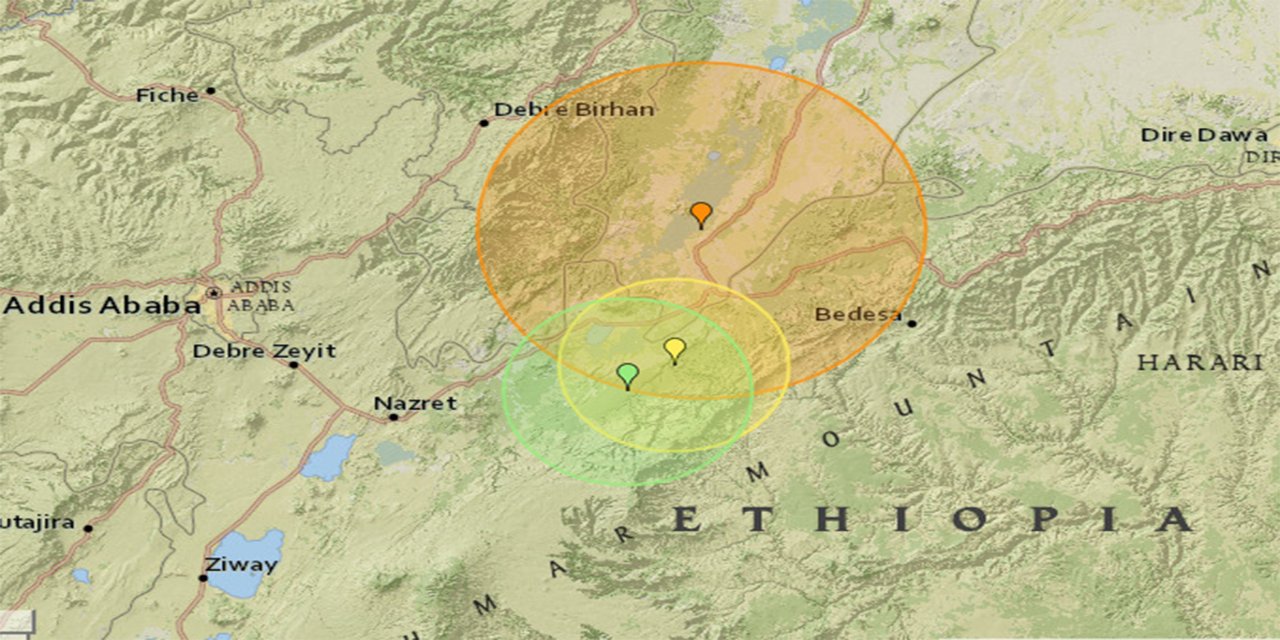 Etiyopya'da 5,2 büyüklüğünde deprem