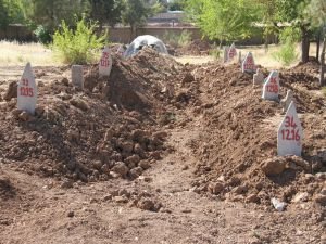 PKK’lılar sahipsizler mezarlığına gömüldü