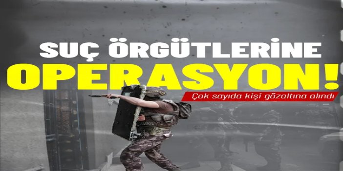 Adana merkezli suç örgütü operasyonu: 80 gözaltı