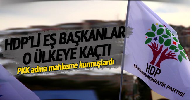 HDP'li Eş Başkanlar O ülkeye kaçtı!