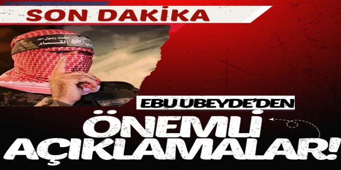 Kassam Sözcüsü Ebu Ubeyde: "Ey bu ümmetin liderleri… Omuzlarınız, on binlerce masumun kanıyla yüklü!"