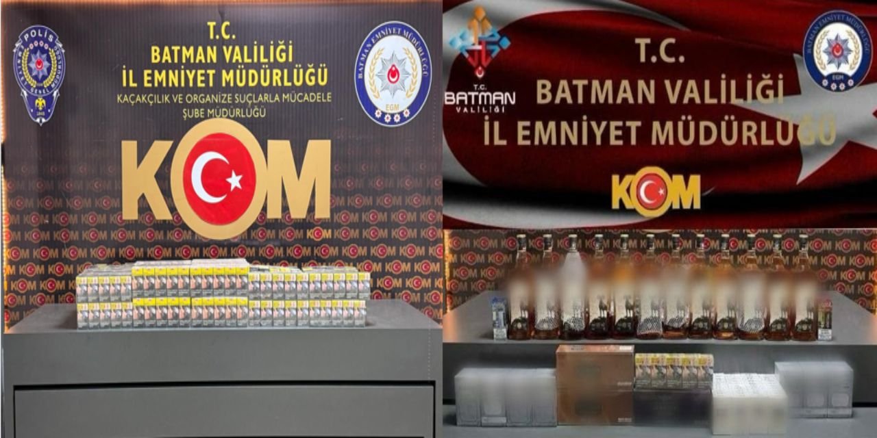 Batman’da Kaçak Alkol ve Sigara Baskını
