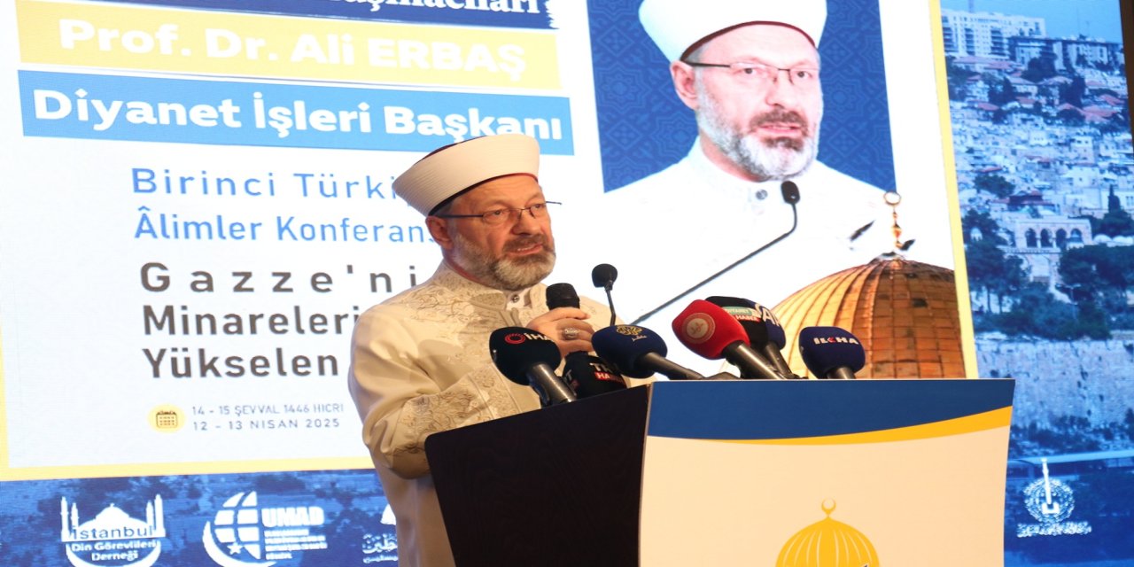 Erbaş: Filistin'e barışın gelmesi için yapmamız gerekenler yaptıklarımızdan daha fazladır"