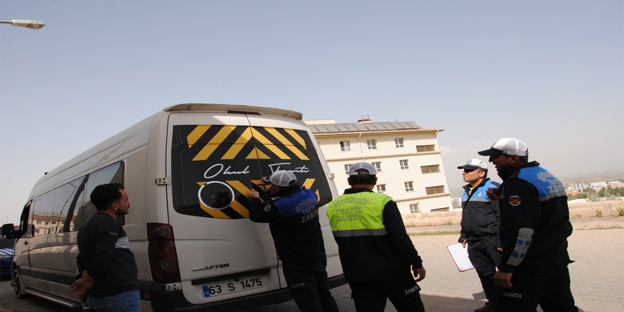 Şanlıurfa’da okul servis araçlarına denetim
