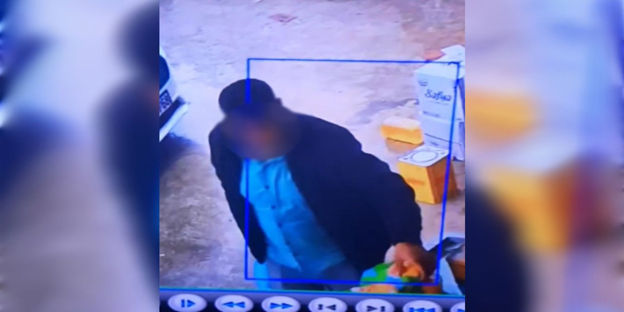 Mardin'deki hırsızlık anı güvenlik kamerasına yansıdı