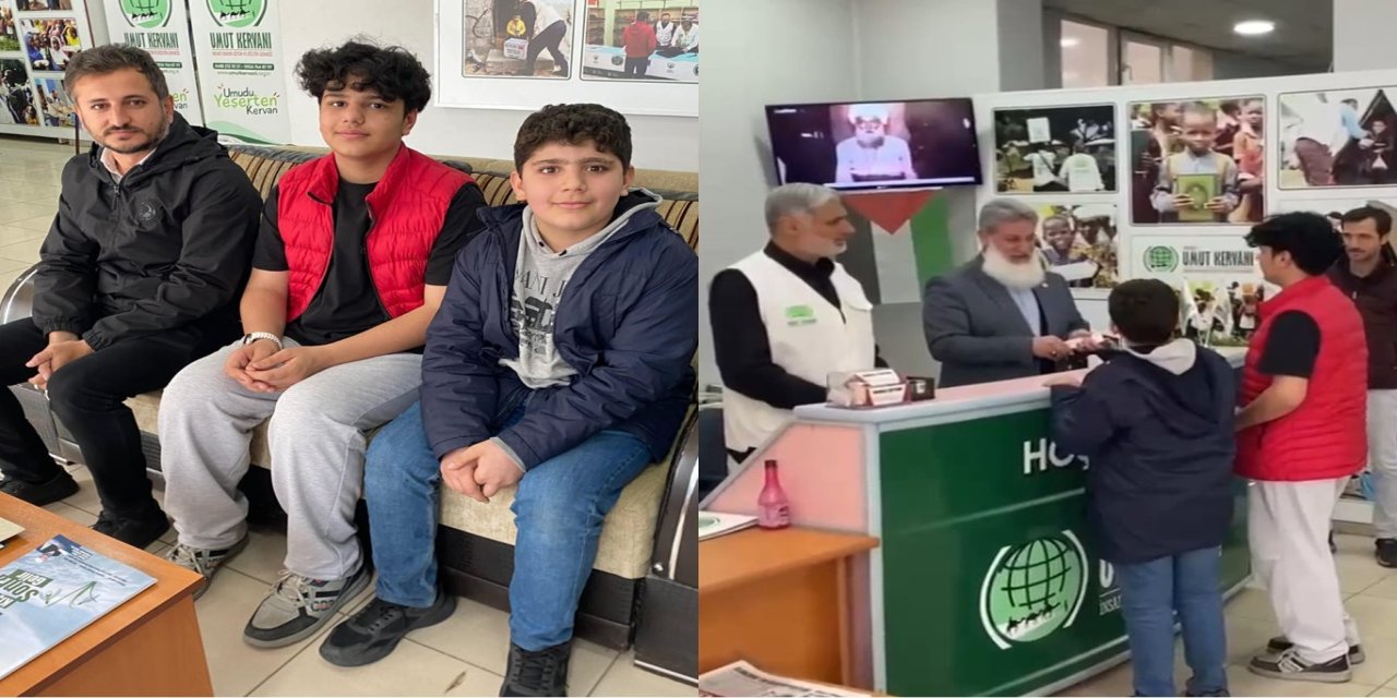 İmam hatip öğrencilerinden Gazze'ye anlamlı destek