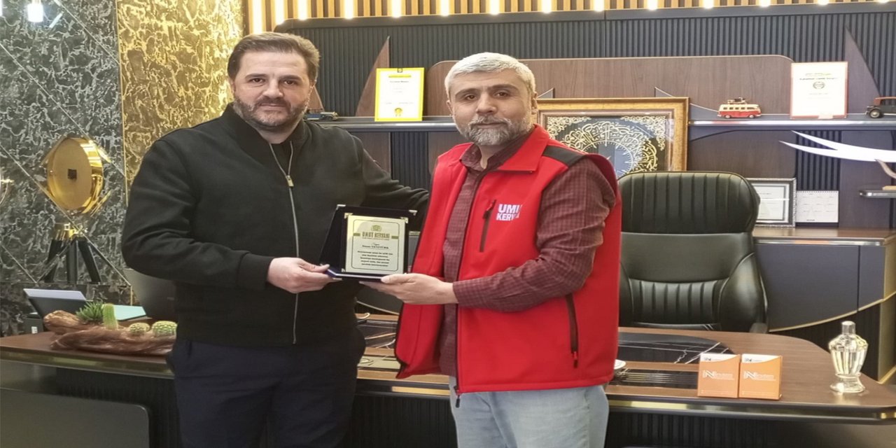 Umut Kervanı'nın hayırseverlere teşekkür ziyaretleri devam ediyor