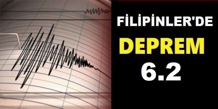 Filipinler'de 6,2 büyüklüğünde deprem