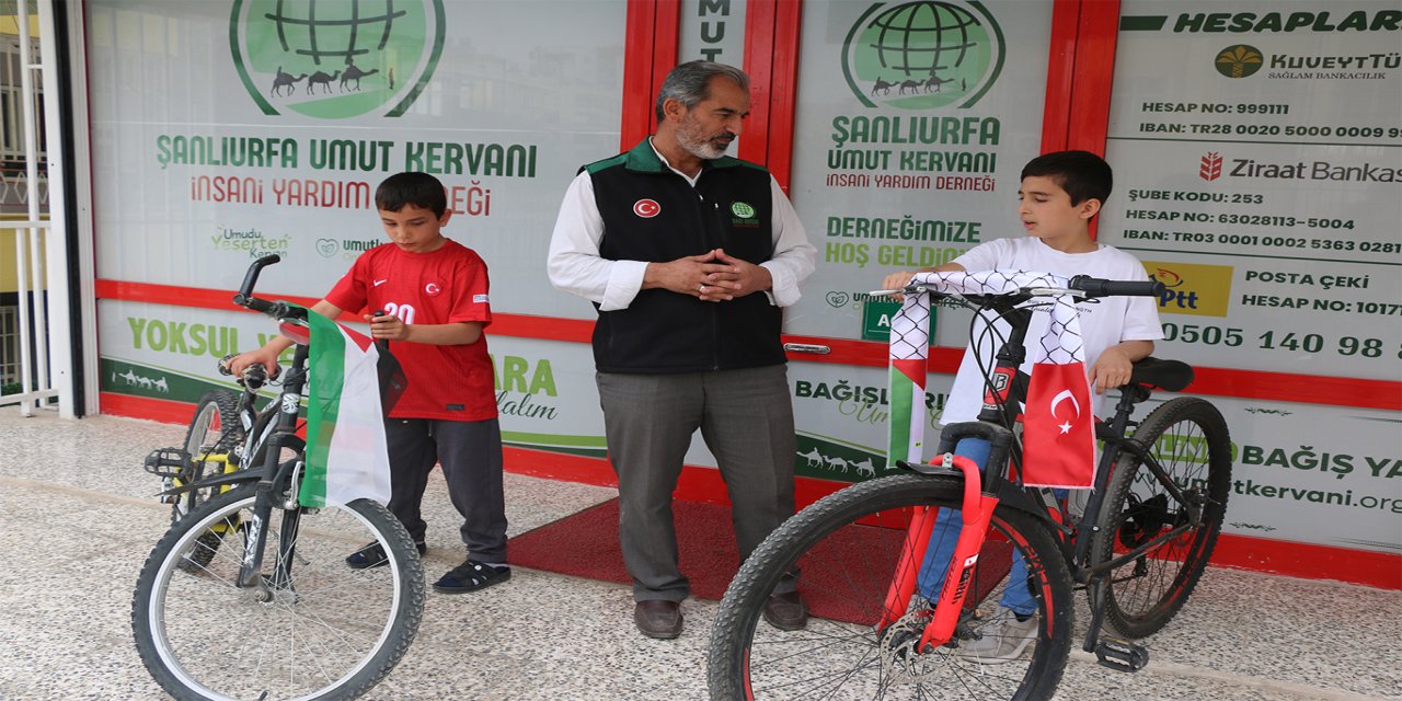İki kardeşten Gazze'ye anlamlı destek