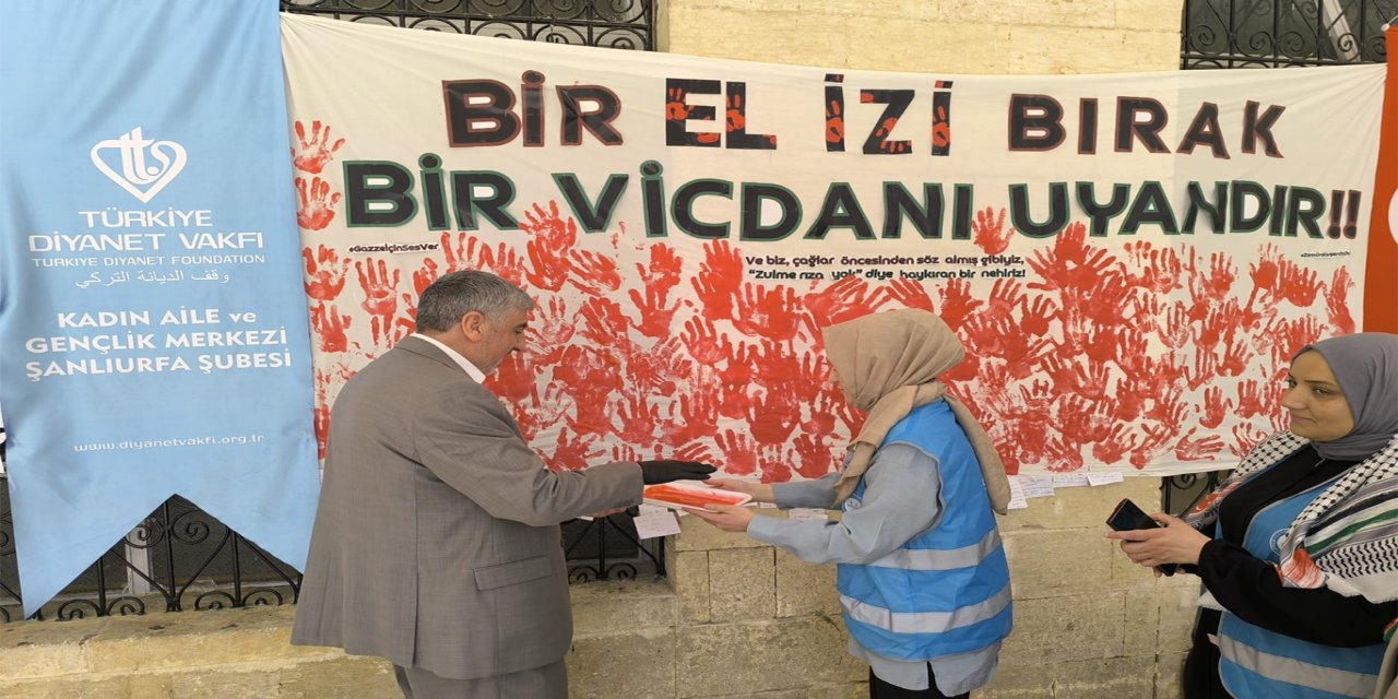 Şanlıurfa’da Gazze için farkındalık etkinliği düzenlendi